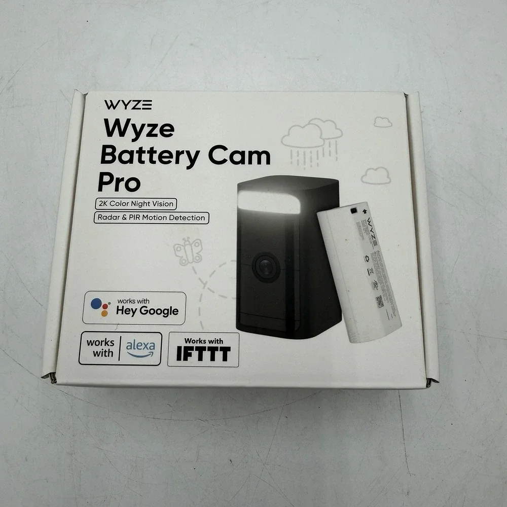 Wyze Battery Cam Pro 2k HDR Wireless Outdoor/Indoor Security Camera